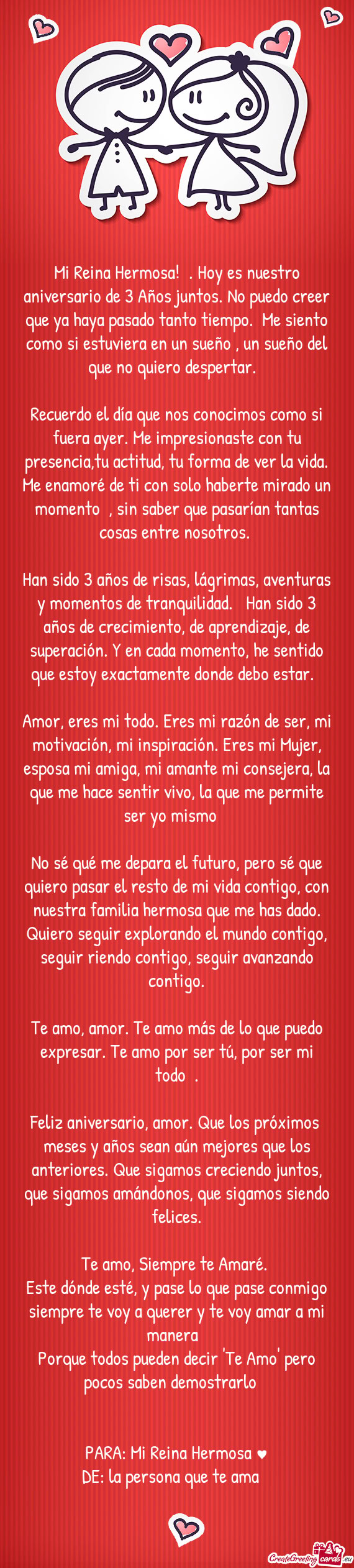 Mi Reina Hermosa!❣️. Hoy es nuestro aniversario de 3 Años juntos. No puedo creer que ya haya pa