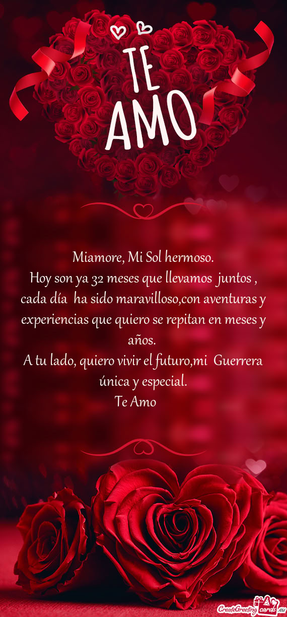 Miamore, Mi Sol hermoso