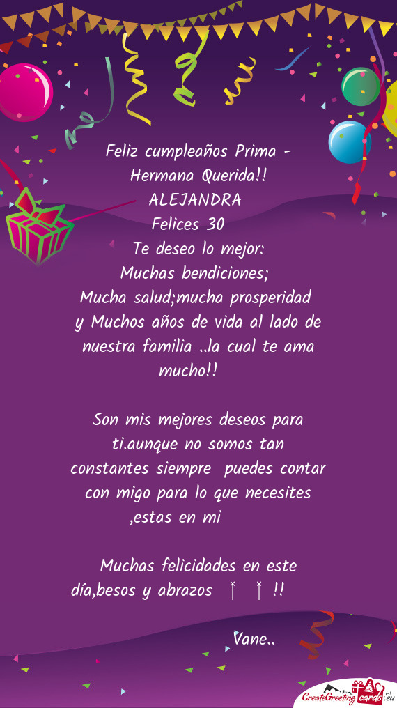Mucha salud;mucha prosperidad