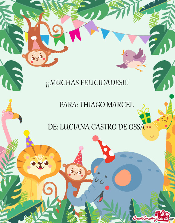 ¡¡MUCHAS FELICIDADES