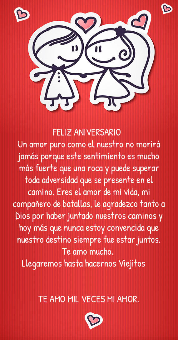 Ñero de batallas, le agradezco tanto a Dios por haber juntado nuestros caminos y hoy más que nunca