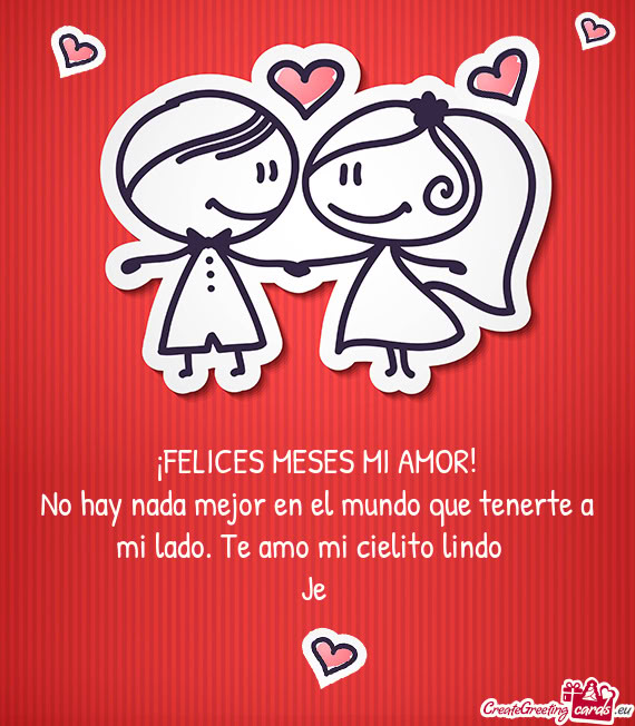 No hay nada mejor en el mundo que tenerte a mi lado. Te amo mi cielito lindo❤️