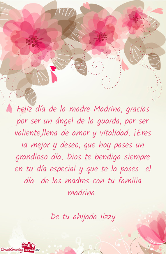 Or y vitalidad. ¡Eres la mejor y deseo, que hoy pases un grandioso día. Dios te bendiga siempre en