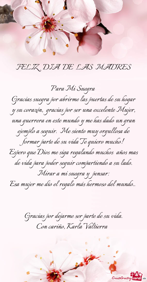 Ormar parte de su vida Te quiero mucho