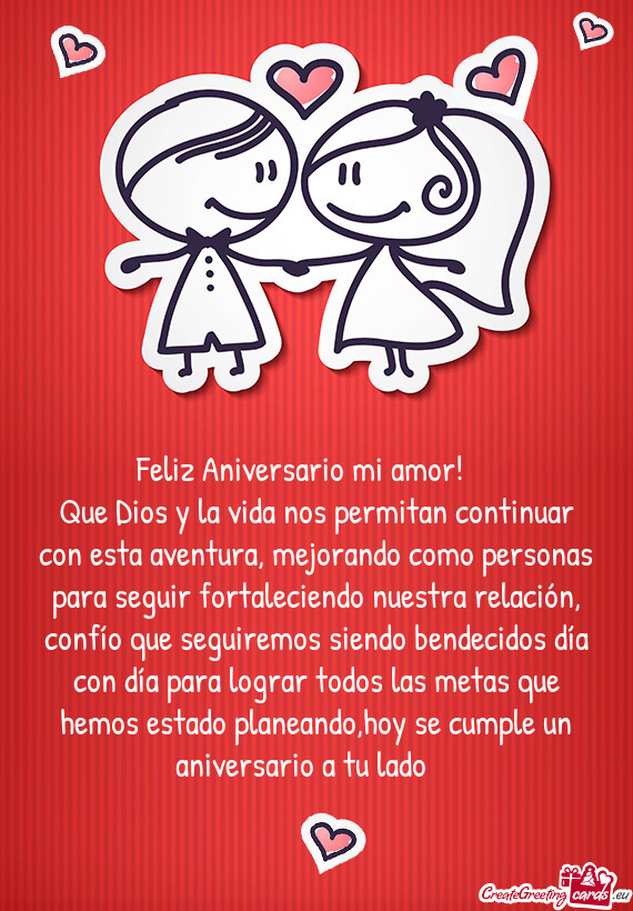Os las metas que hemos estado planeando,hoy se cumple un aniversario a tu lado 💟😘😘