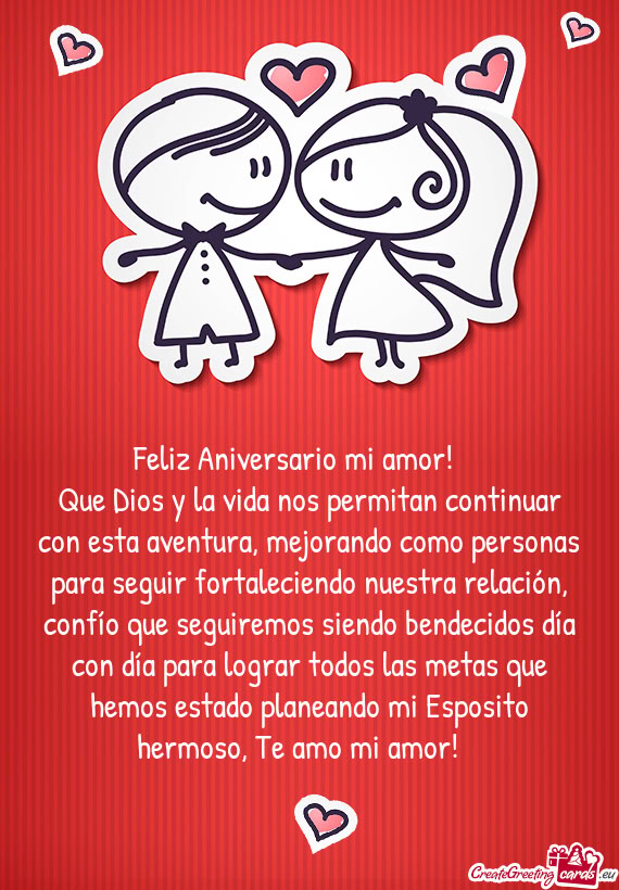 Os las metas que hemos estado planeando mi Esposito hermoso, Te amo mi amor!💟😘😘