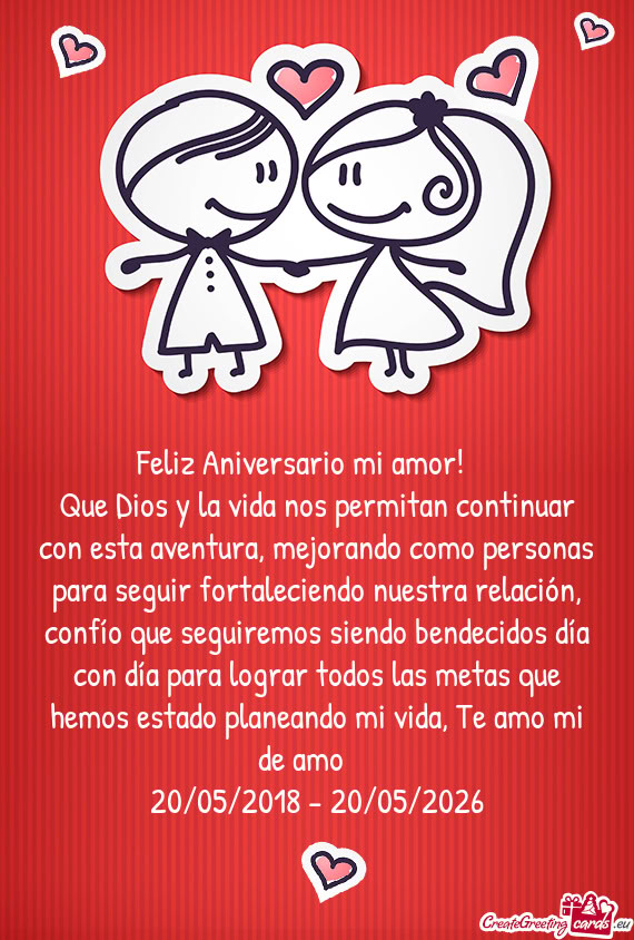 Os las metas que hemos estado planeando mi vida, Te amo mi de amo 💟😘😘