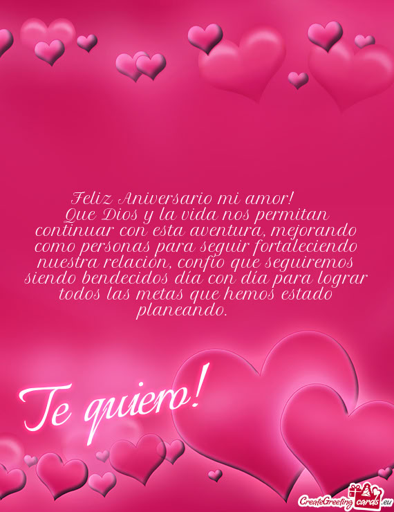 Os las metas que hemos estado planeando.💟😘😘