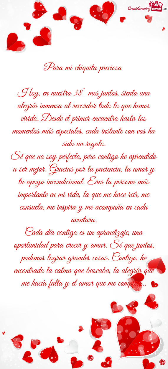 Para mi chiquita preciosa