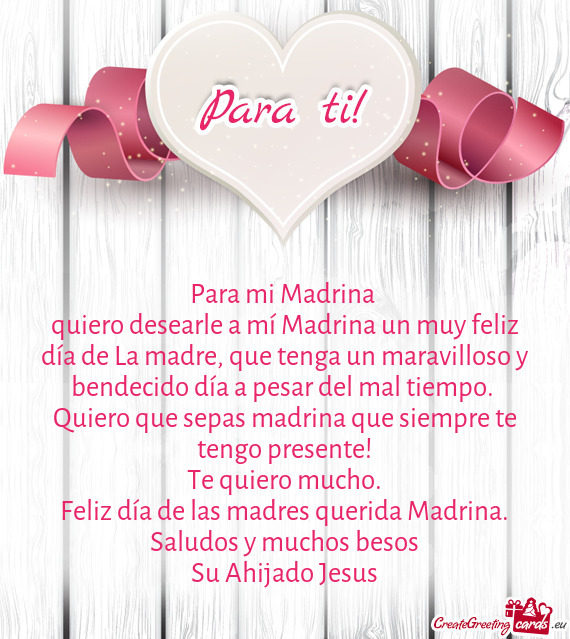 Para mi Madrina
