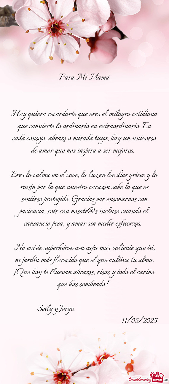 Para Mi Mamá