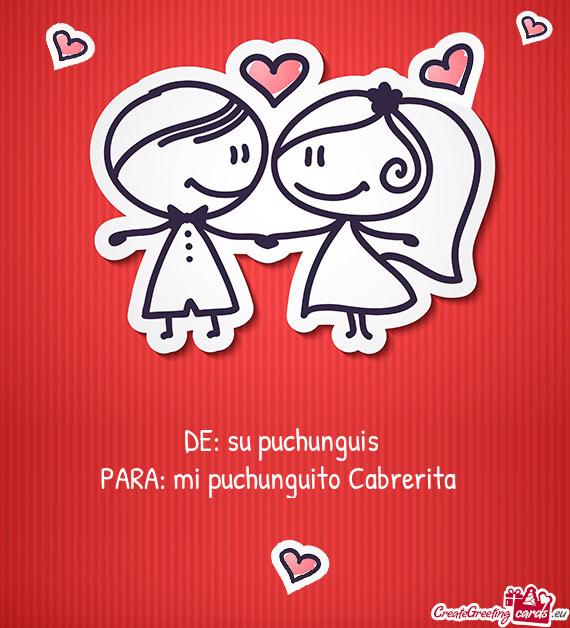 PARA: mi puchunguito Cabrerita 🤍