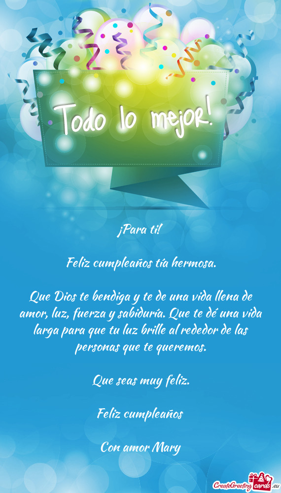 ¡Para ti