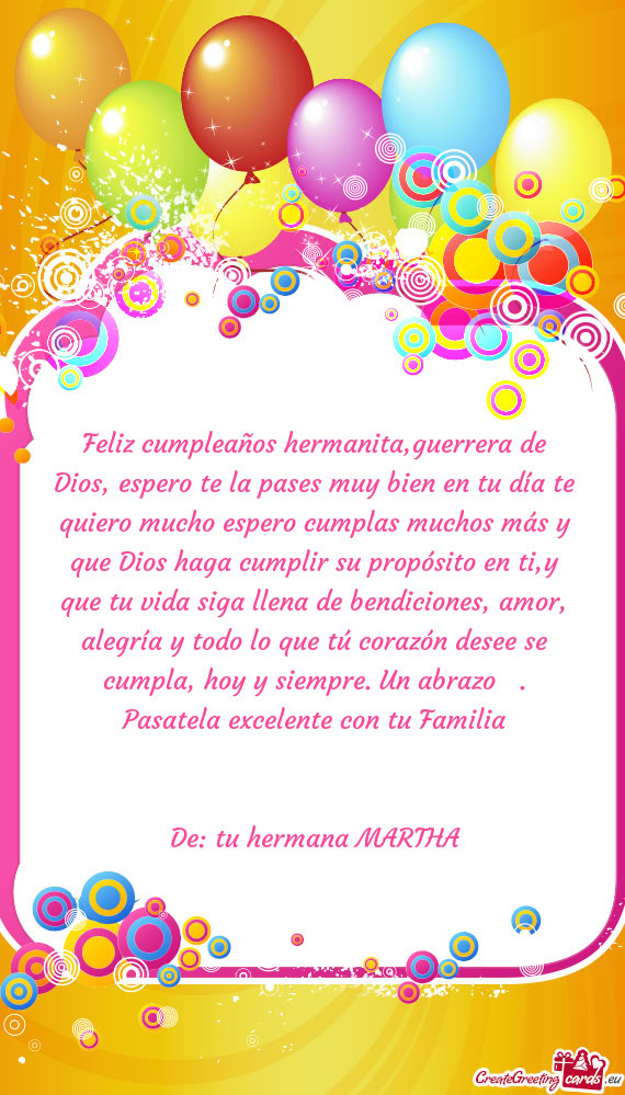 Pasatela excelente con tu Familia 🌹🌻🎉🎂🎊🎉🎈