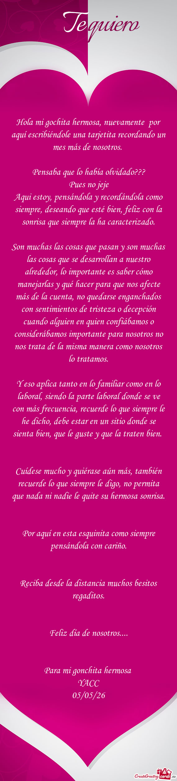 Pensaba que lo había olvidado