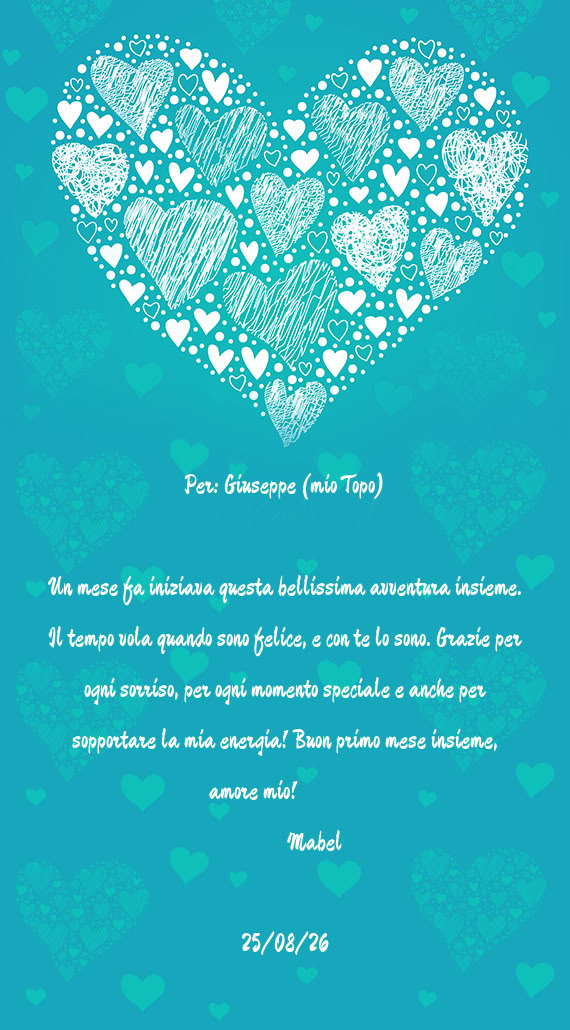 Per: Giuseppe (mio Topo)