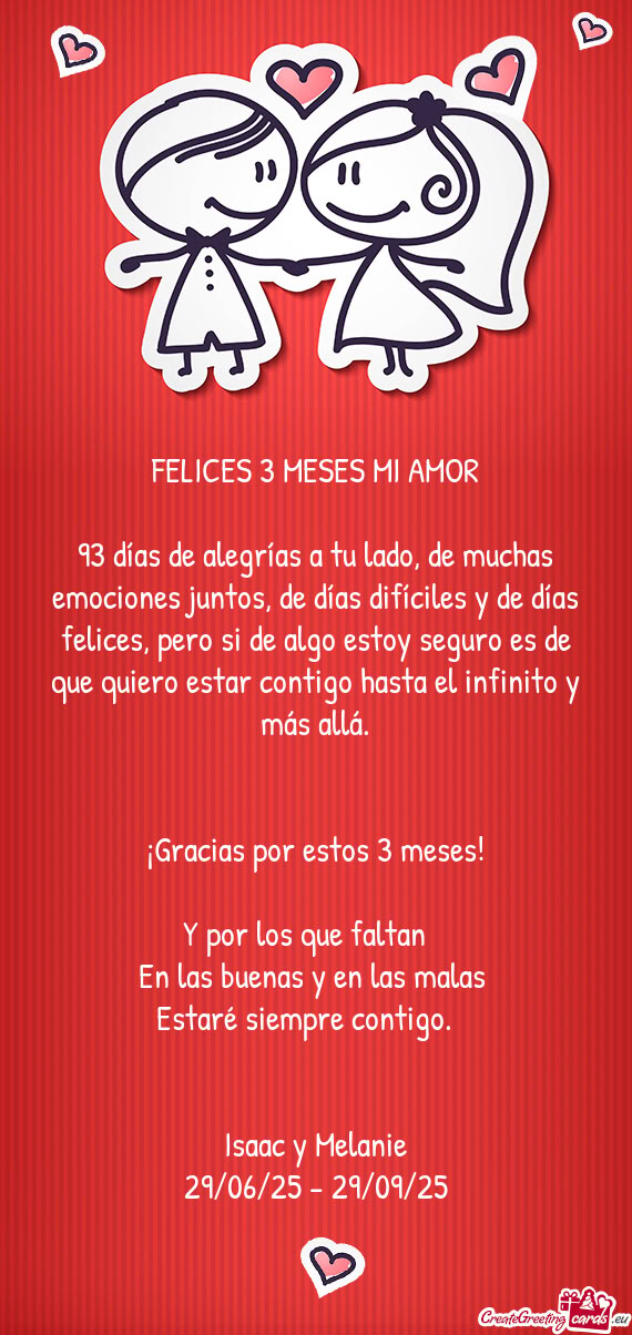 Pero si de algo estoy seguro es de que quiero estar contigo hasta el infinito y más allá