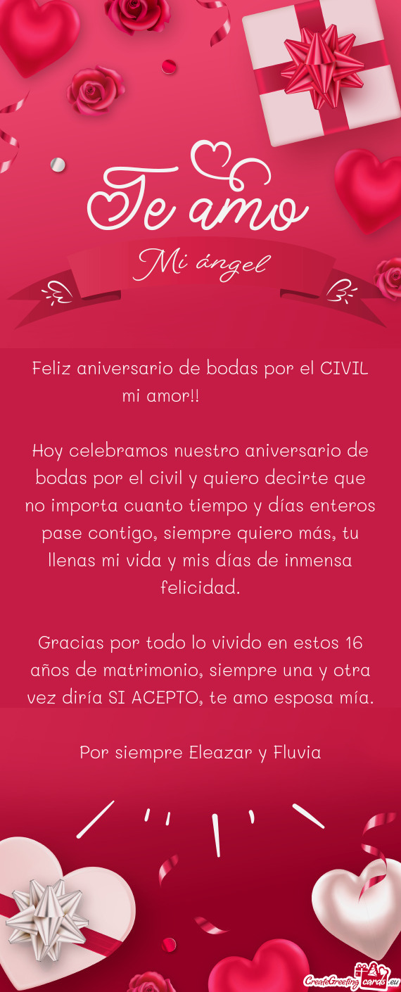 Por siempre Eleazar y Fluvia