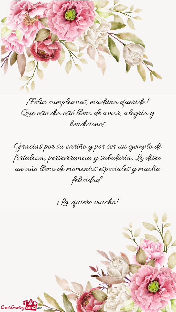Que este día esté lleno de amor, alegría y bendiciones