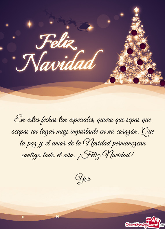 Que la paz y el amor de la Navidad permanezcan contigo todo el año. ¡Feliz Navidad! 💝