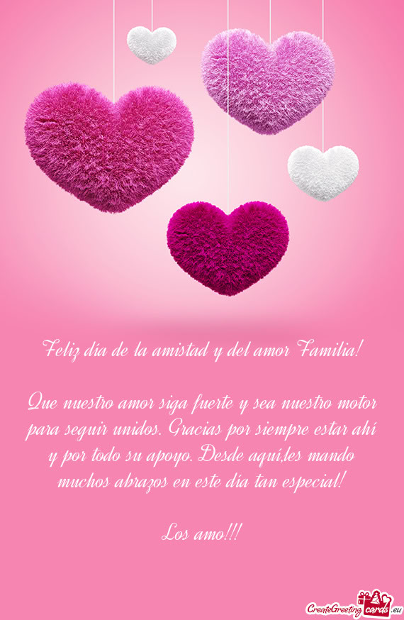 Que nuestro amor siga fuerte y sea nuestro motor para seguir unidos. Gracias por siempre estar ahí