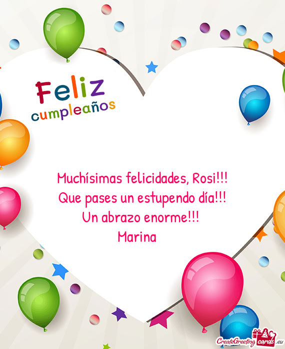 Que pases un estupendo día