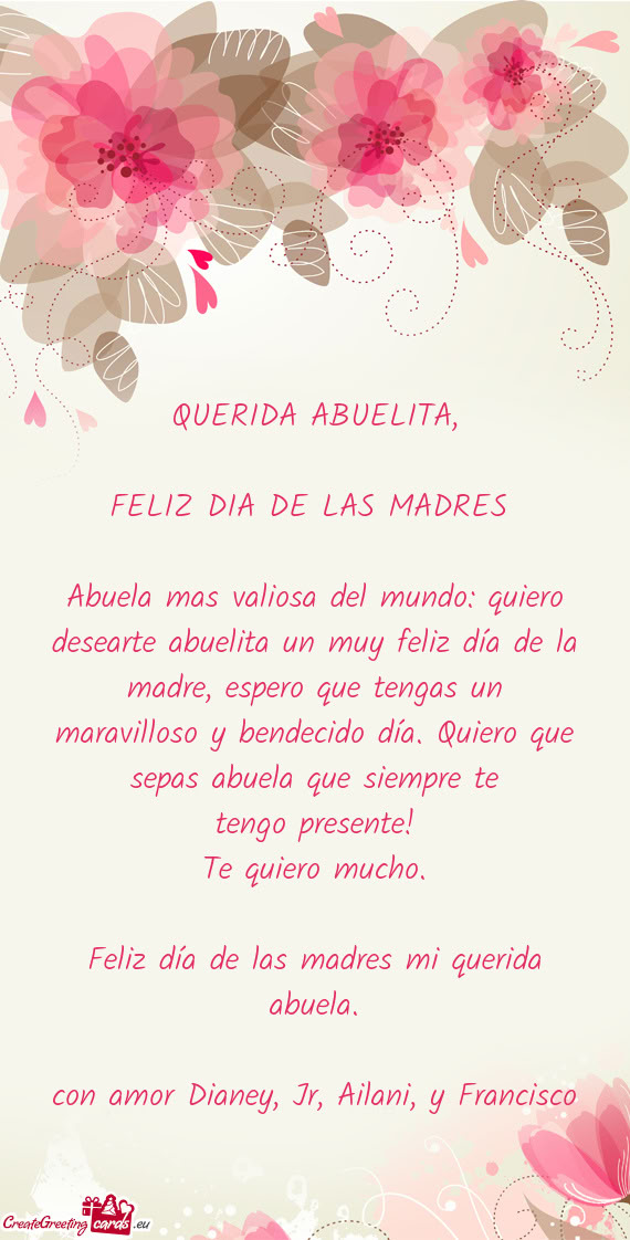 QUERIDA ABUELITA