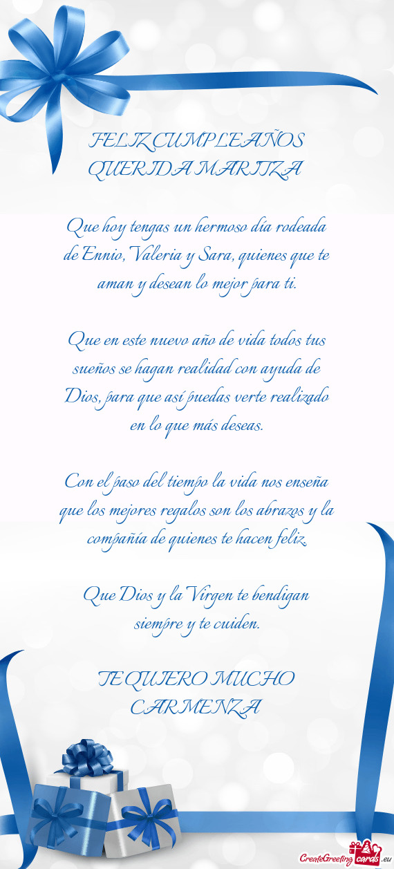 QUERIDA MARITZA