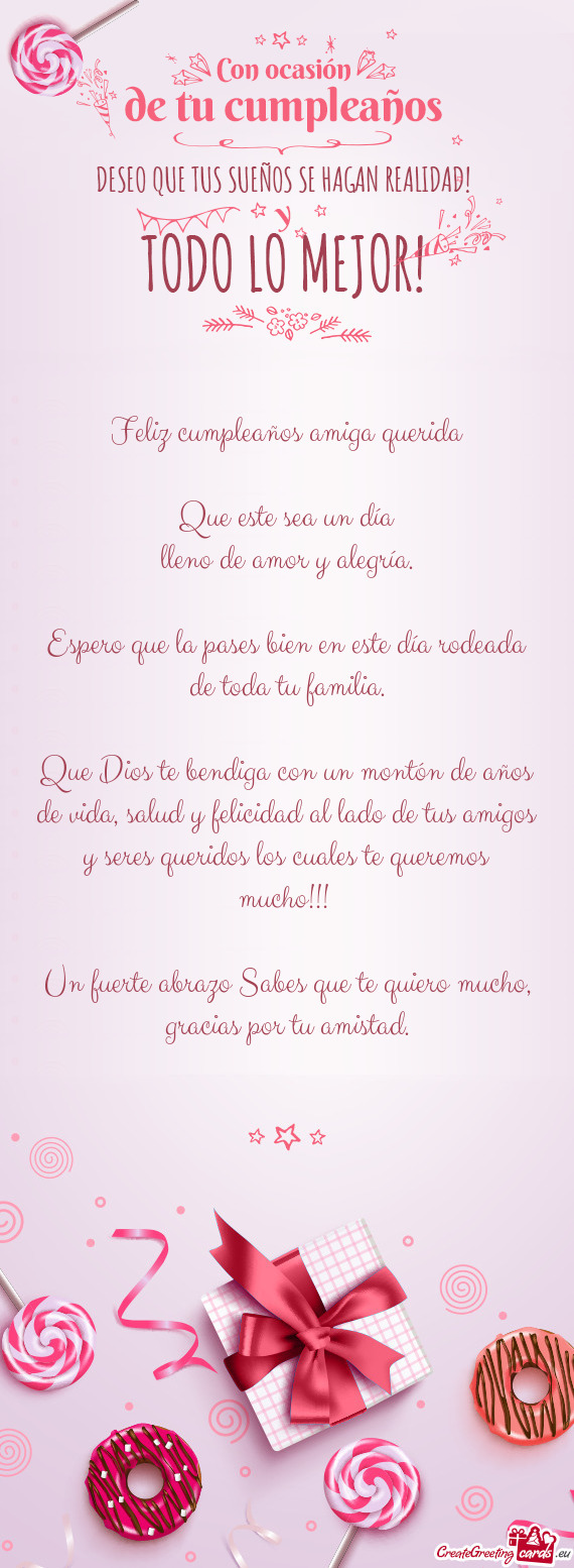 Queridos los cuales te queremos mucho