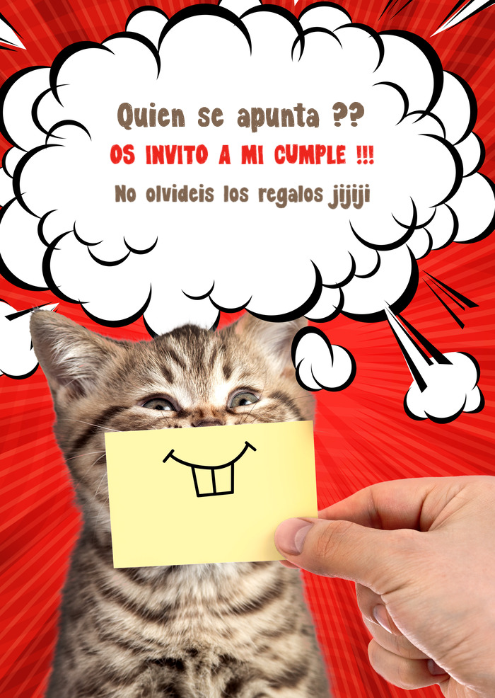 Quien se apunta ?? OS INVITO A MI CUMPLE !!! No olvideis los regalos jijiji