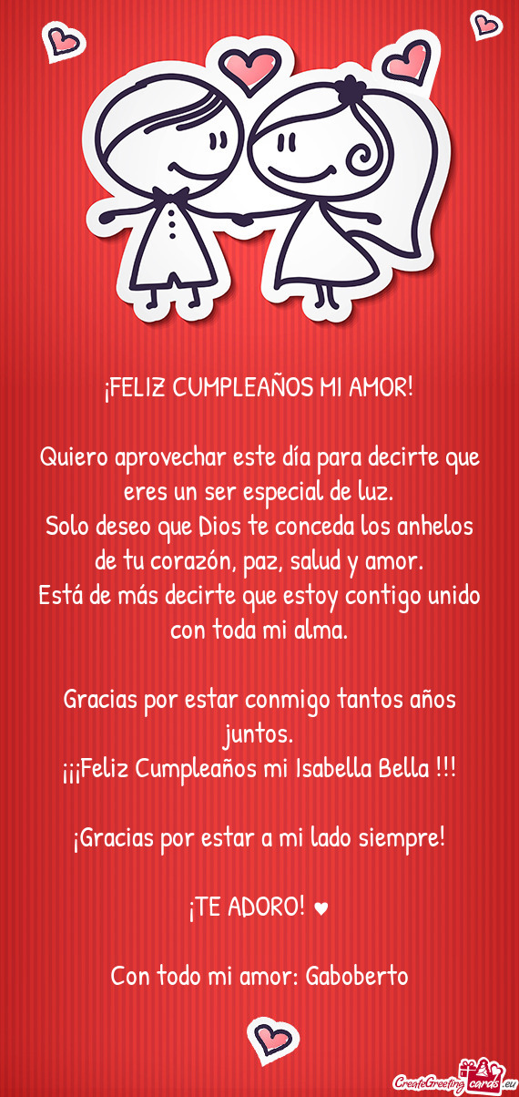 Quiero aprovechar este día para decirte que eres un ser especial de luz