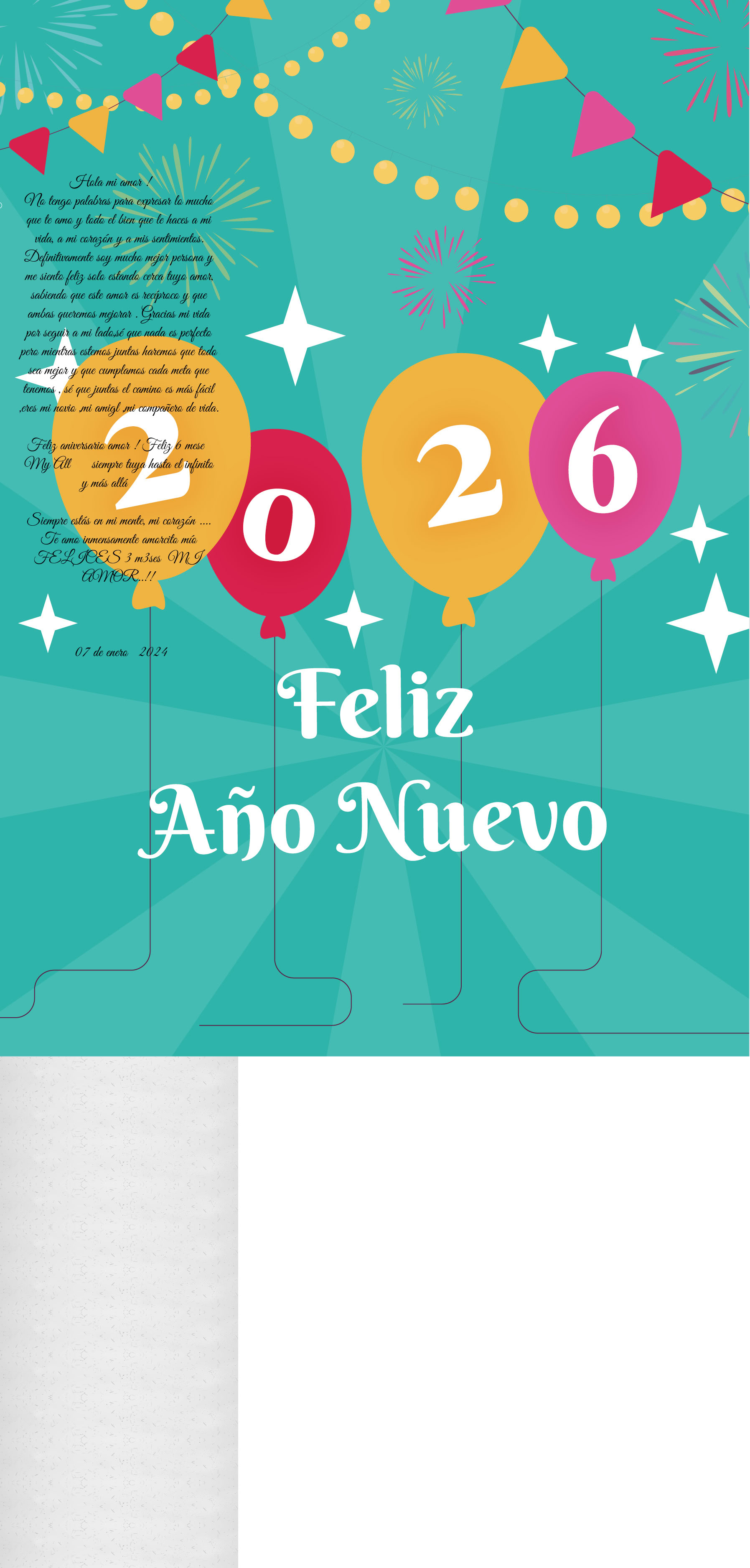 Rca tuyo amor, sabiendo que este amor es recíproco y que ambas queremos mejorar . Gracias mi vida p