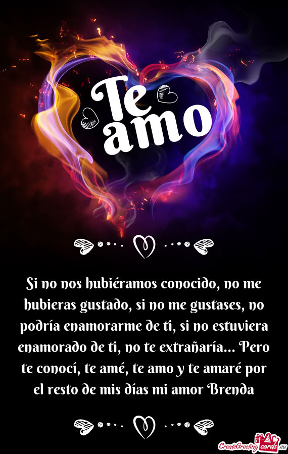 Ré por el resto de mis días mi amor Brenda