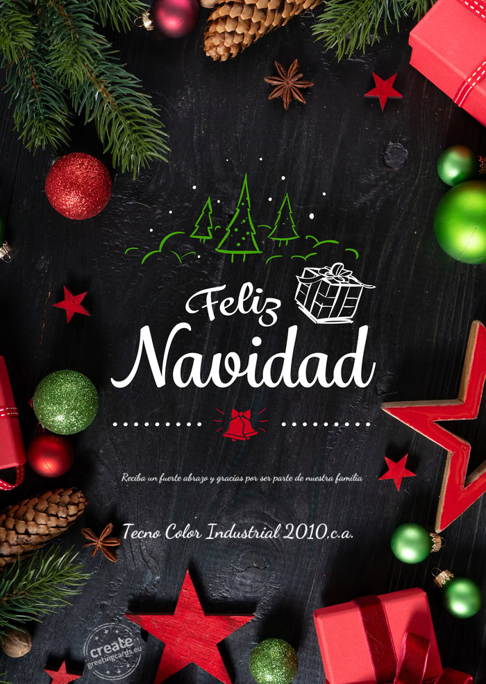 Reciba un fuerte abrazo y gracias por ser parte de nuestra familia Tecno Color Industrial 2010,c.a