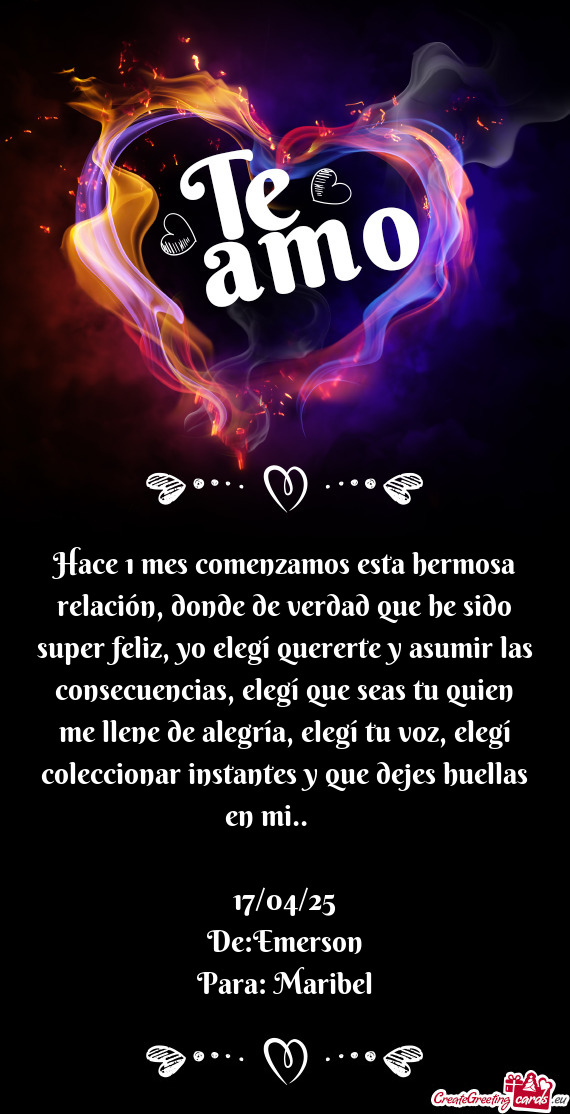Rerte y asumir las consecuencias, elegí que seas tu quien me llene de alegría, elegí tu voz, eleg