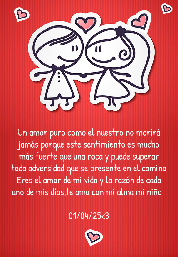 Roca y puede superar toda adversidad que se presente en el camino Eres el amor de mi vida y la razó