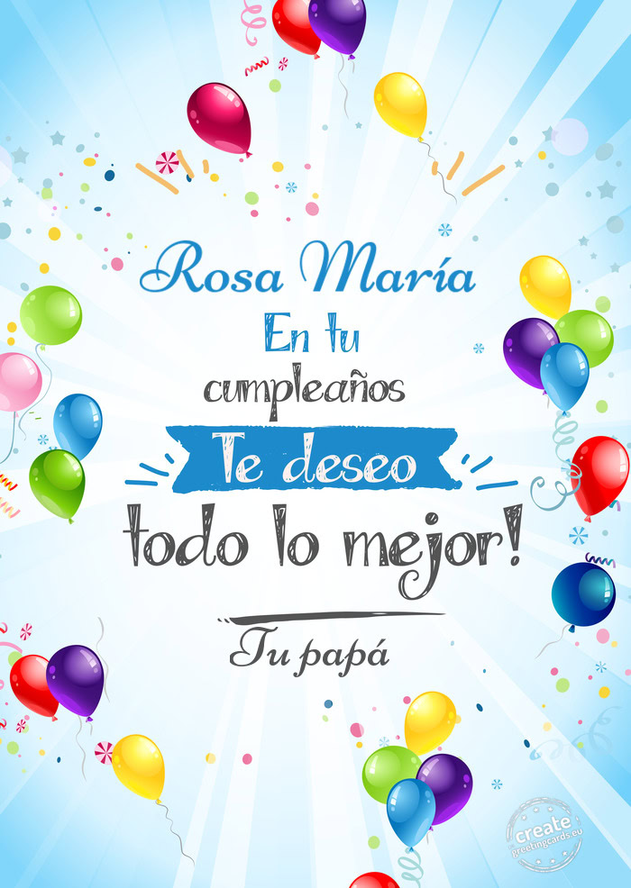 Rosa María Tu papá