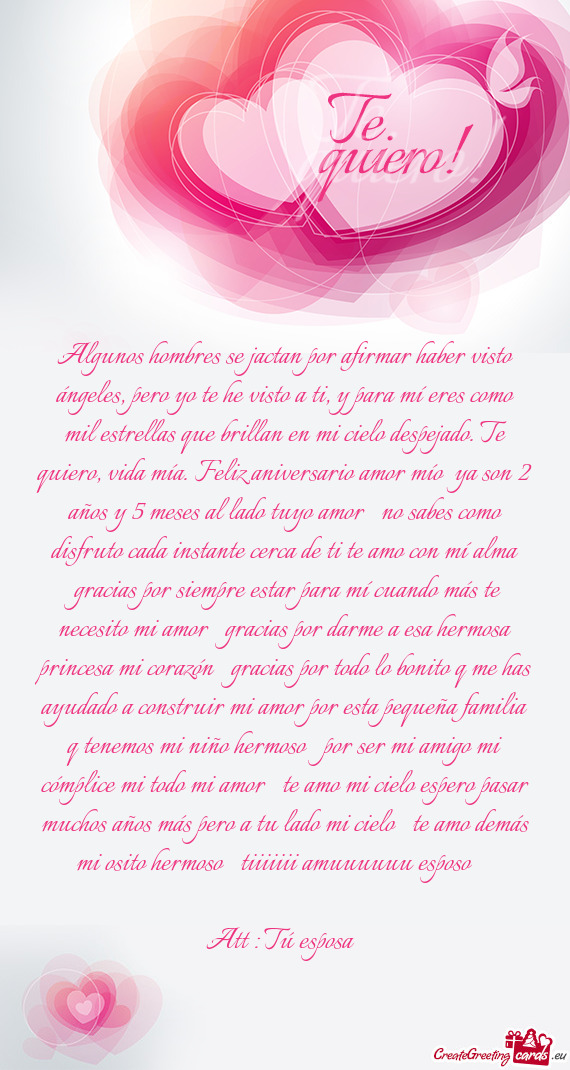 S como mil estrellas que brillan en mi cielo despejado. Te quiero, vida mía. Feliz aniversario amor