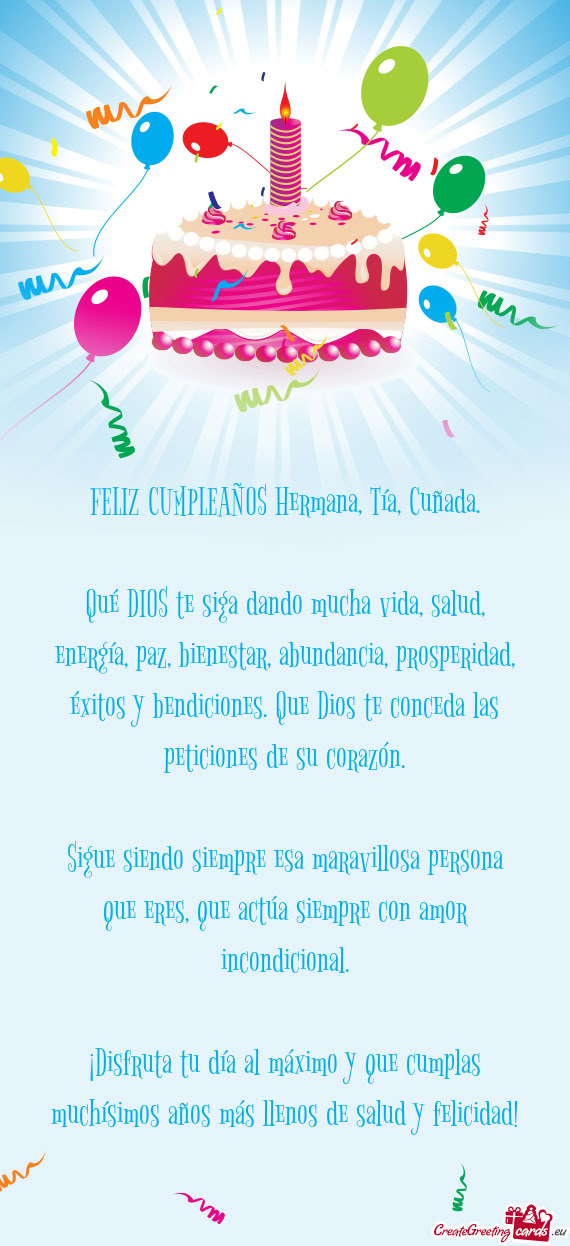 S y bendiciones. Que Dios te conceda las peticiones de su corazón