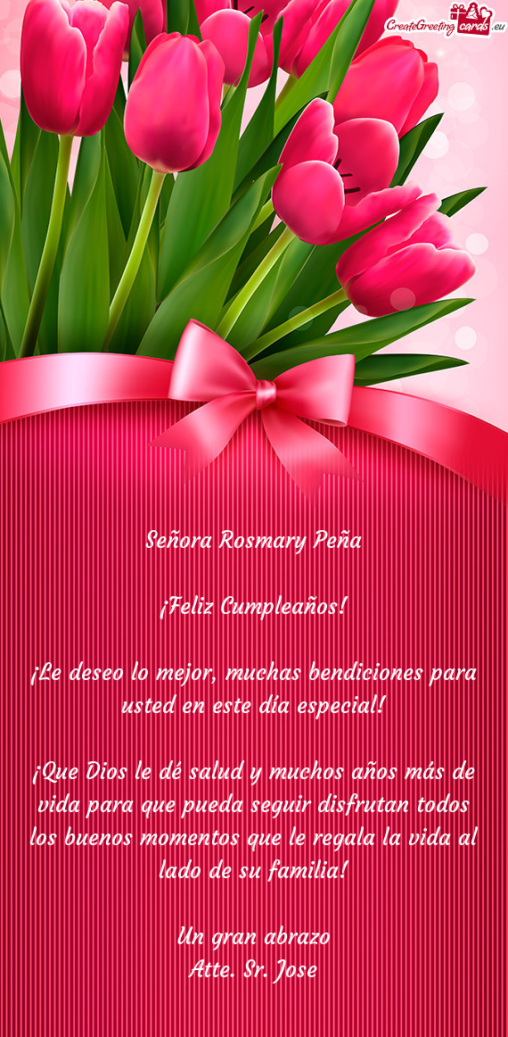 Señora Rosmary Peña