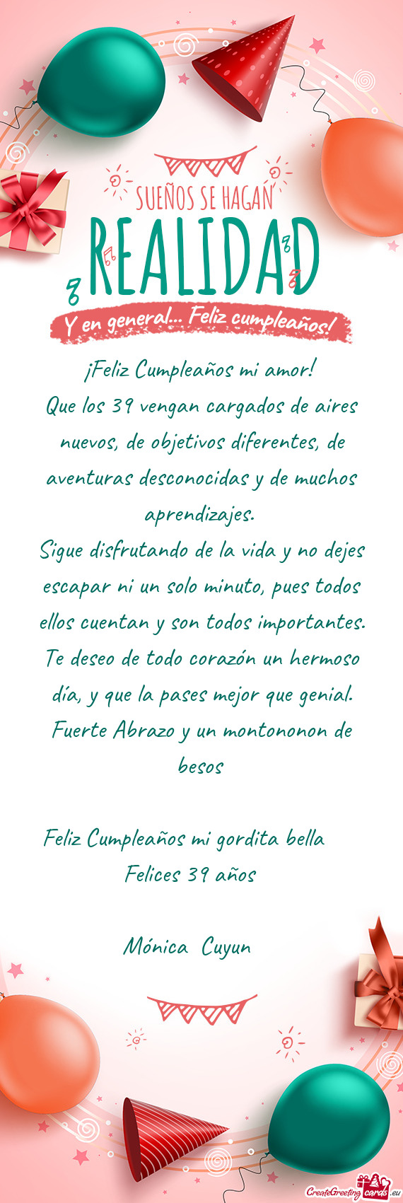 Sigue disfrutando de la vida y no dejes escapar ni un solo minuto, pues todos ellos cuentan y son to