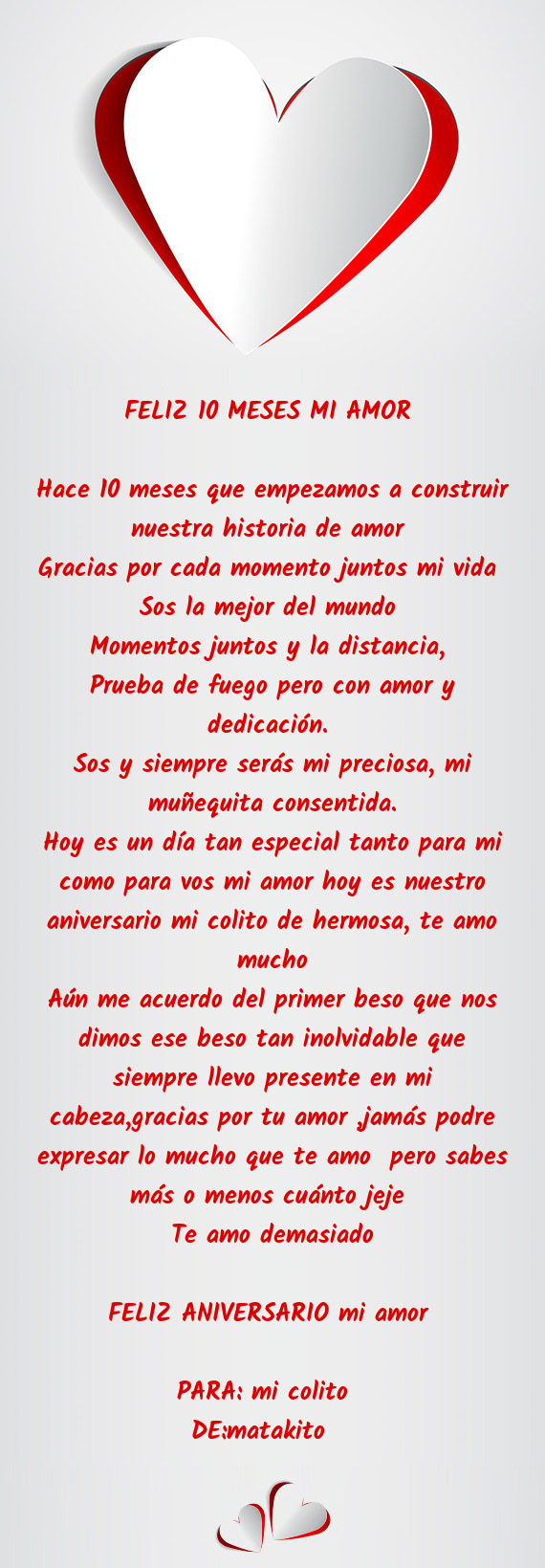 Sos la mejor del mundo