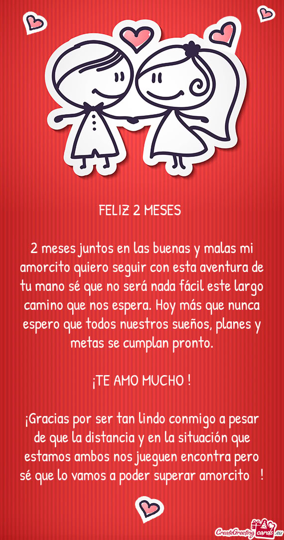 Sueños, planes y metas se cumplan pronto