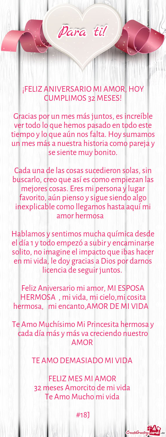 Ta aquí mi amor hermosa ❤️