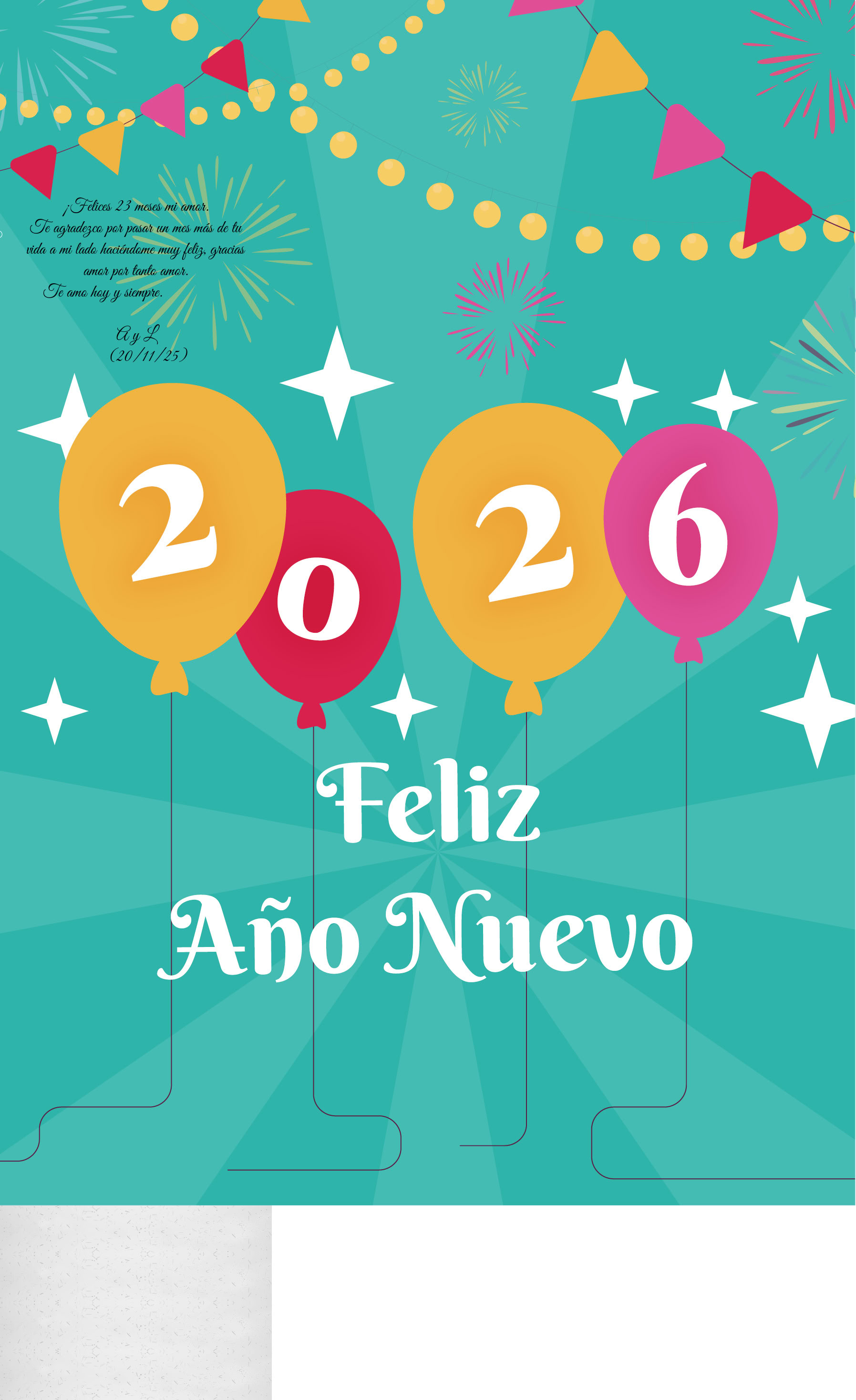 Te agradezco por pasar un mes más de tu vida a mi lado haciéndome muy feliz, gracias amor por tant