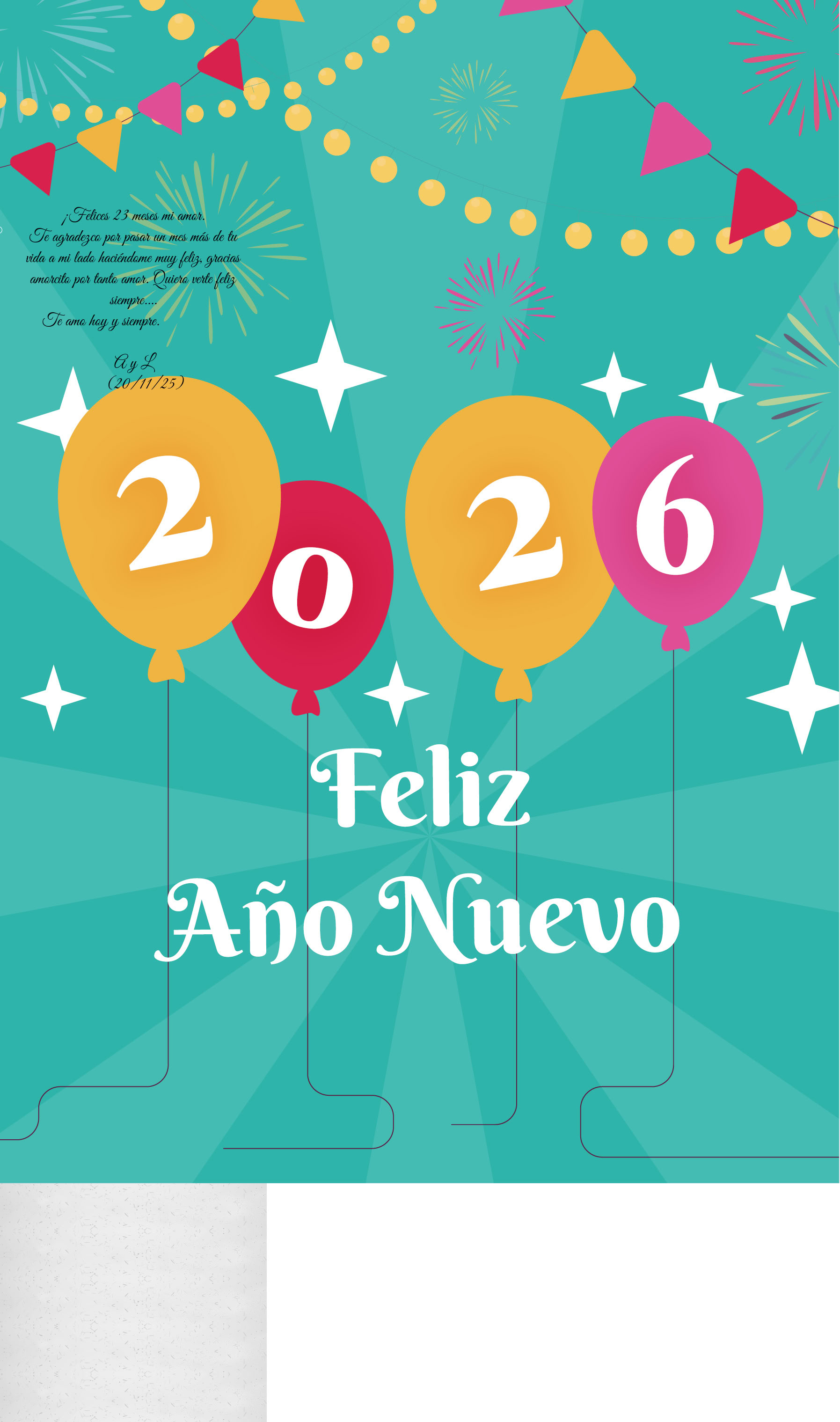 Te agradezco por pasar un mes más de tu vida a mi lado haciéndome muy feliz, gracias amorcito por