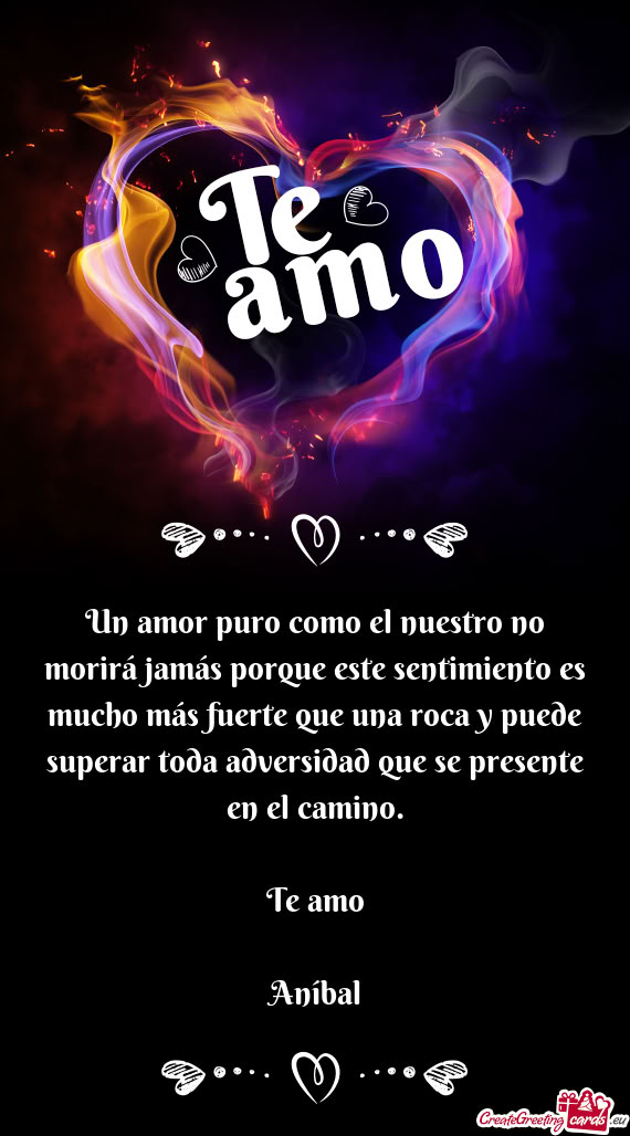 Te amo Aníbal