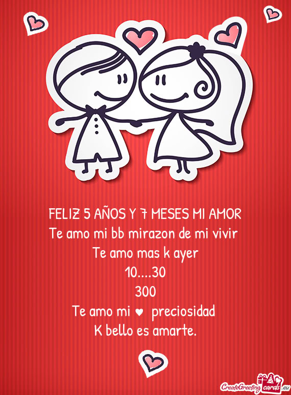 Te amo mi bb mirazon de mi vivir