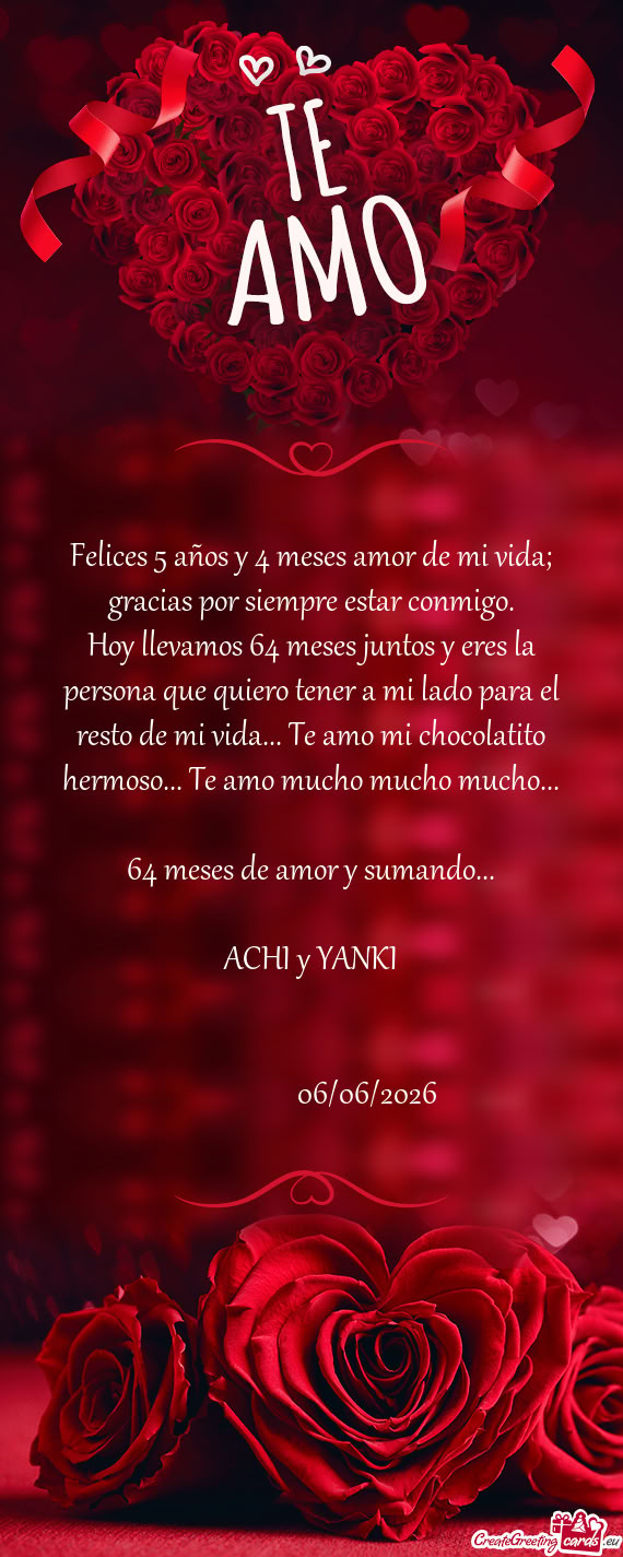 Te amo mi chocolatito hermoso... Te amo mucho mucho mucho