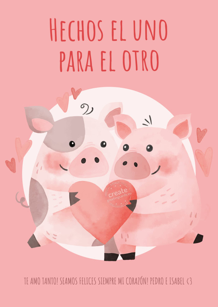 TE AMO TANTO! SEAMOS FELICES SIEMPRE MI CORAZÓN! PEDRO E ISABEL <3